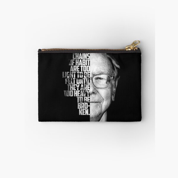 Item preview, Black and white WArren Buffet Entrepreneur quote. designed and sold by Enea Kelo.