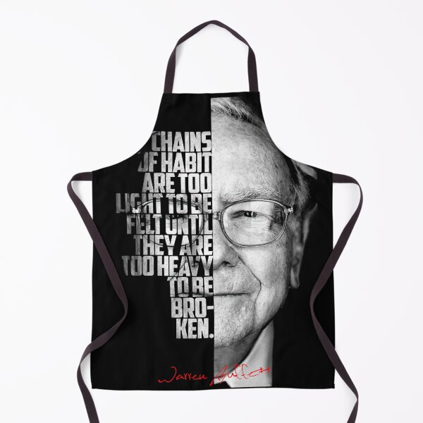 Item preview, Black and white WArren Buffet Entrepreneur quote. designed and sold by Enea Kelo.