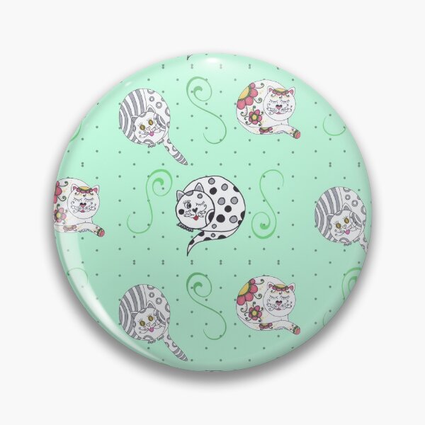 Item preview, Cat Pattern On Mint designed and sold by ckylin.