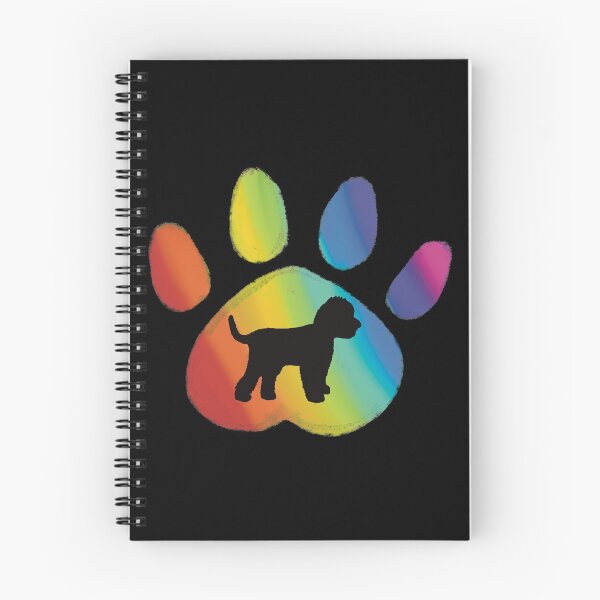Artikelvorschau, Regenbogenpfote Cockapoo Silhouette entworfen und verkauft von ToriaScarlett.