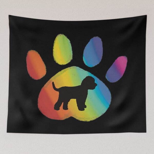 Item preview, Rainbow Paw Cockapoo Silhouette  designed and sold by ToriaScarlett.