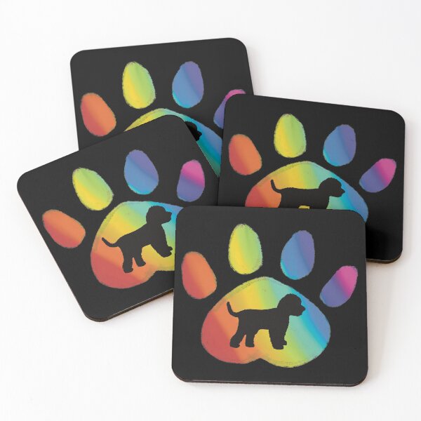 Item preview, Rainbow Paw Cockapoo Silhouette  designed and sold by ToriaScarlett.
