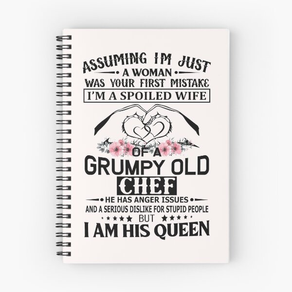 Item preview, I'm A Spoiled Wife Grumpy Old Chef designed and sold by trendsshop.