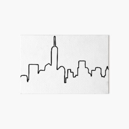 Artikel-Vorschau von Umriss der Skyline von New York, designt und verkauft von sarahebedini.