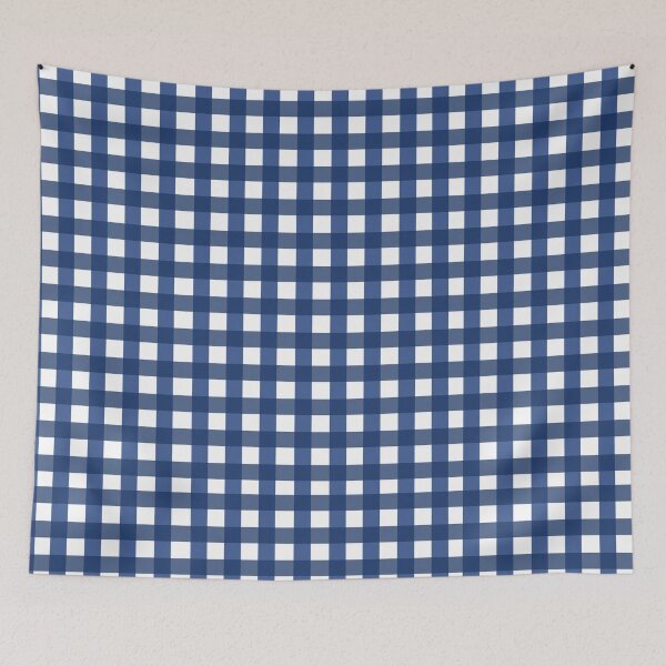 Item preview, Navy Blue Gingham Print designed and sold by ec0naway.