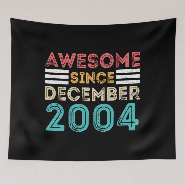 Item preview, Retro Vintage Birthday Gift - Awesome Since December 2004 designed and sold by meedTee.