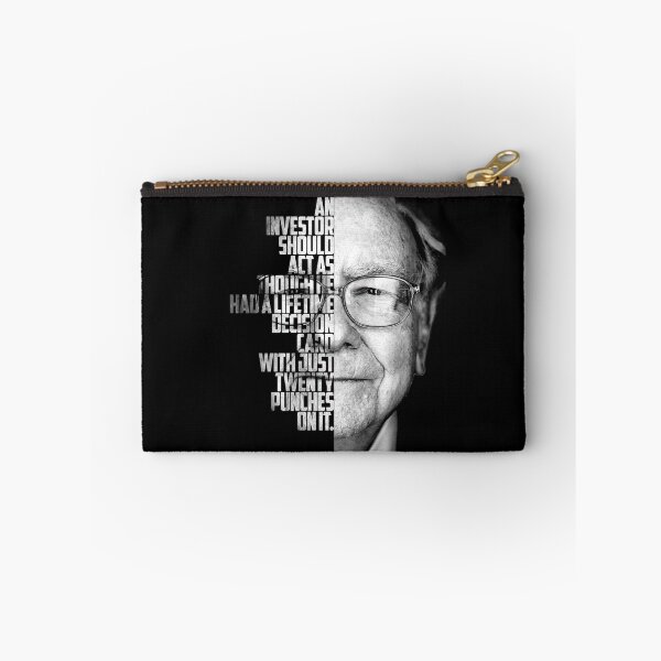 Item preview, Black and white WArren Buffet Entrepreneur quote. designed and sold by Enea Kelo.