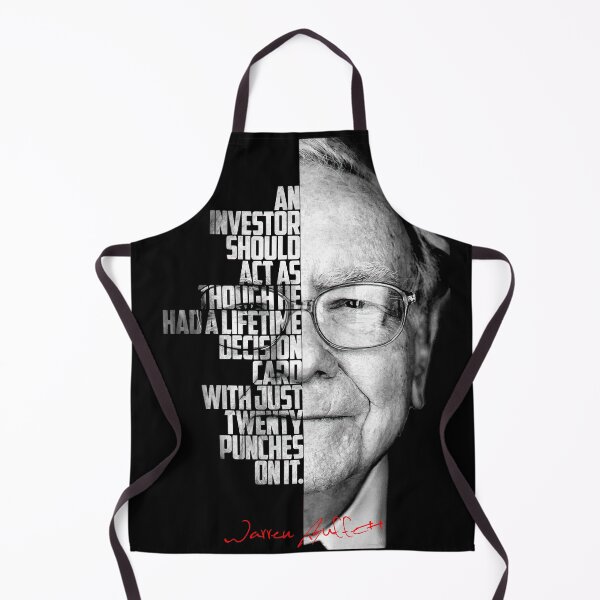 Item preview, Black and white WArren Buffet Entrepreneur quote. designed and sold by Enea Kelo.