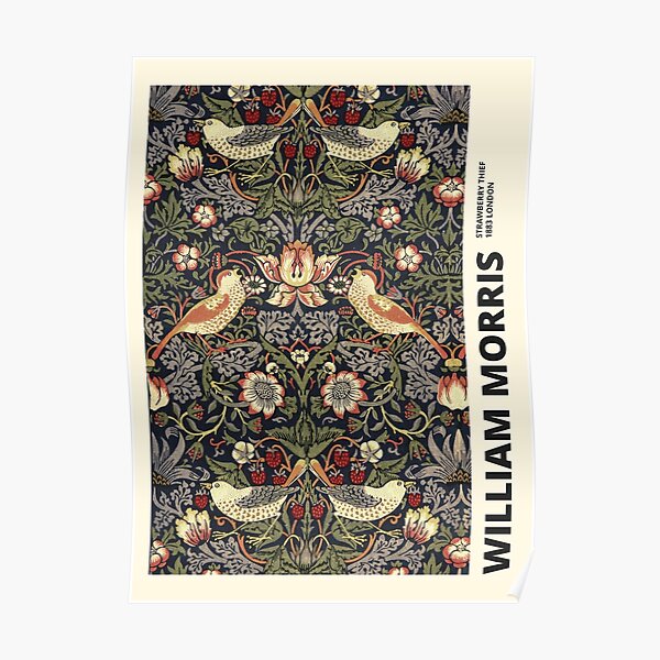 William Morris - Strawberry Thief Poster