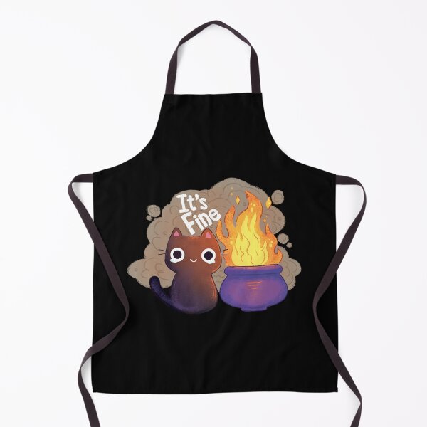 Item preview, It's Fine Witchy Cat designed and sold by michelledraws.