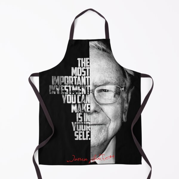 Item preview, Black and white WArren Buffet Entrepreneur quote. designed and sold by Enea Kelo.