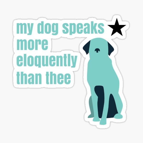 Hamilton Farmer Refuted Dog Quote Sticker