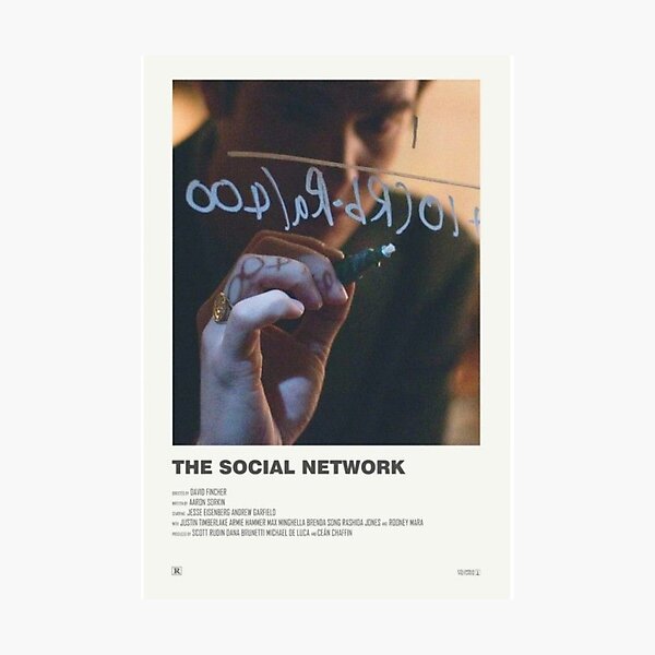 Item preview, The Social Network Minimalist Poster designed and sold by starsessentials.