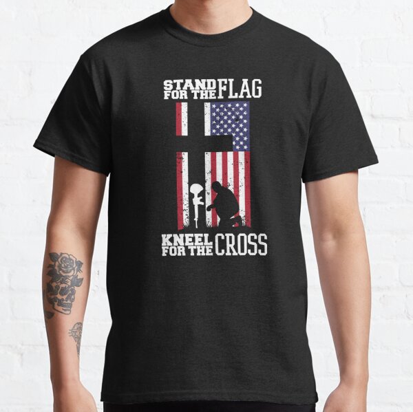 Stand For The Flag Kneel For The Cross Chicago Cubs Angel Wings T-Shirt -  TeeNavi