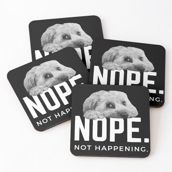 Item preview, Nope. Not happening. (Sleepy Cavoodle / Cavapoo) designed and sold by JellyBeenzz.