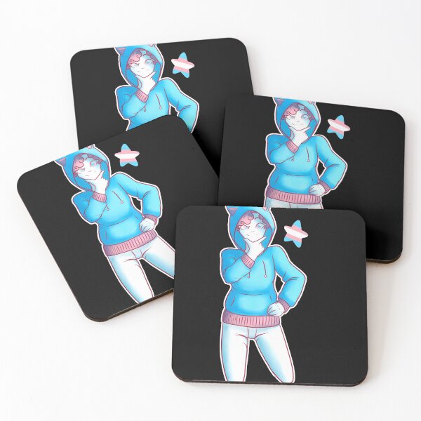 Item preview, humanized transgender flag designed and sold by SweetPencil.