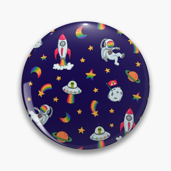 Item preview, Rainbow Astronauts (dark blue) designed and sold by AllyArtDesigns.