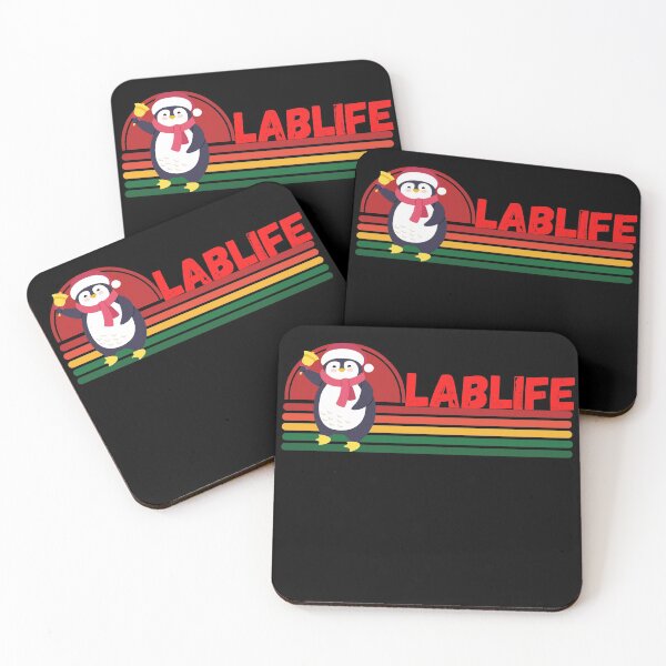 Item preview, CHRISTMAS PENGUIN HALF SUNSET LABLIFE MEDICAL LABORATORY SCIENTIST designed and sold by Hippiesole.