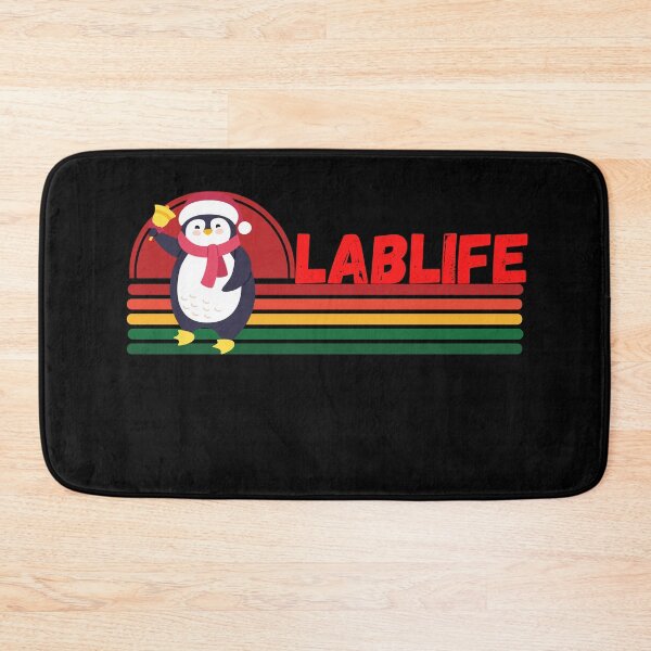Item preview, CHRISTMAS PENGUIN HALF SUNSET LABLIFE MEDICAL LABORATORY SCIENTIST designed and sold by Hippiesole.