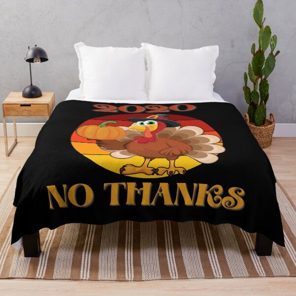 Item preview, 2020  No Thanks Turkey Thanksgiving Funny Retro Sunset Style designed and sold by RKSDesigns.