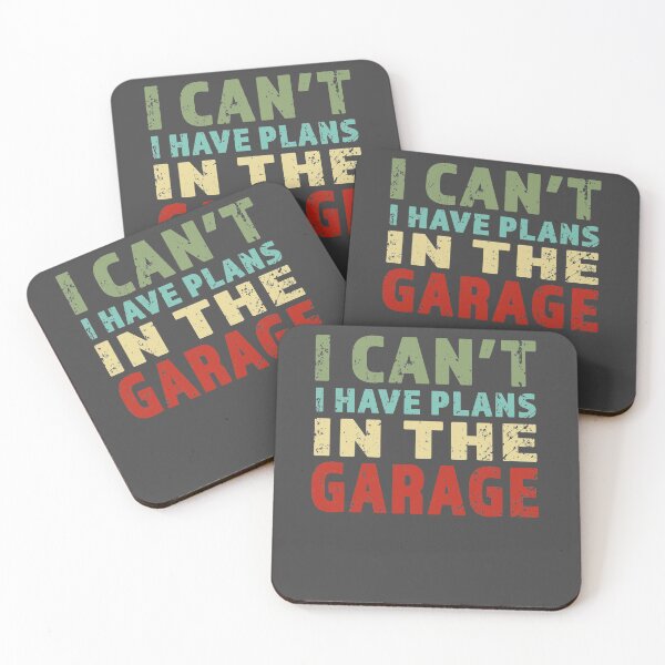 Item preview, I Cant I Have Plans In The Garage - Great gift for Garage Person - Retro Color Lettering Design - Distressed Look designed and sold by Richard529.