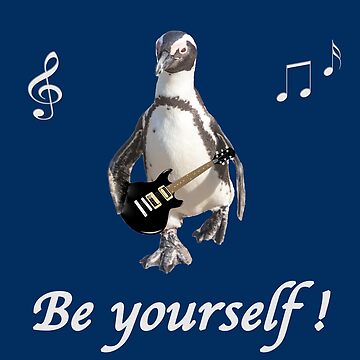 Vorschaubild zum Design Geschenkidee lustiger, cooler Pinguin Musik von Katja LebenFreude