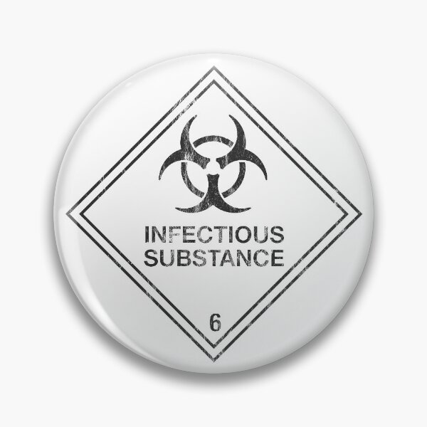 Item preview, Infectious Substance warning (distressed) designed and sold by n0l4n.