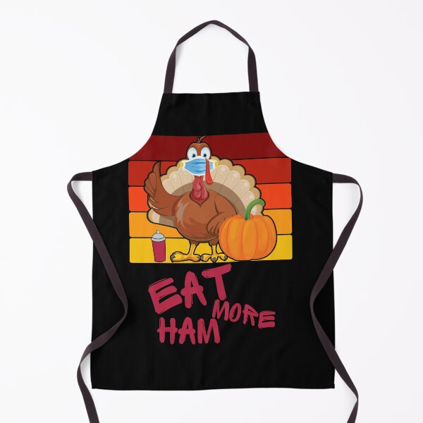 Item preview, Eat More Ham Graffiti Turkey Thanksgiving Funny Retro Sunset Style designed and sold by RKSDesigns.