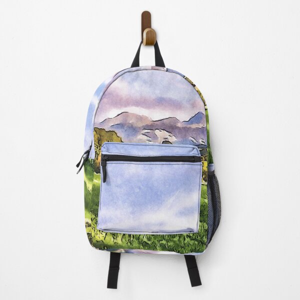 Item preview, Watercolor Schwarzsee Tafers Sense District Mountains designed and sold by seunglee.