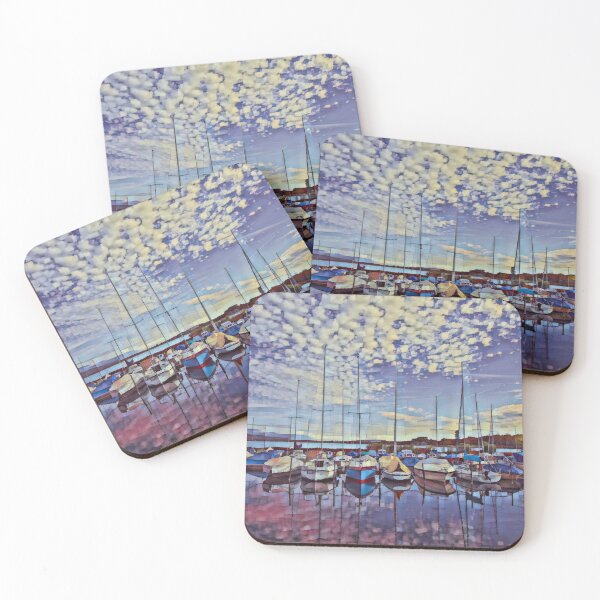 Item preview, Painting Oil painting Colored Lake Neuchâtel with sailing boats designed and sold by seunglee.