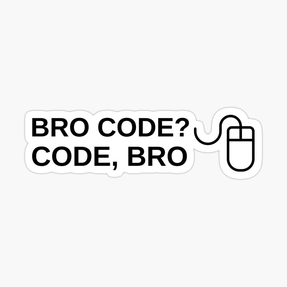 Bro Code Code Bro Design Poster By Luka33 Redbubble