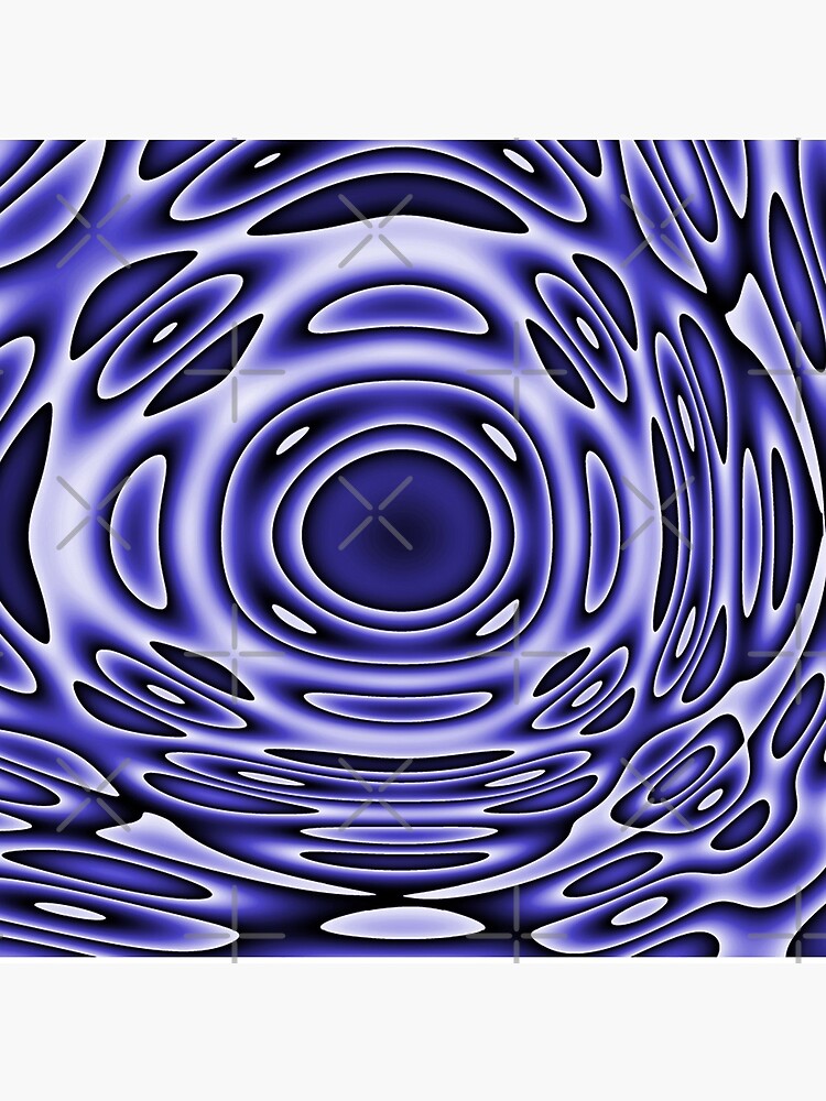 Psychodelia Purple Black and White Groovy Art - Trippy Gift by OneDayArt