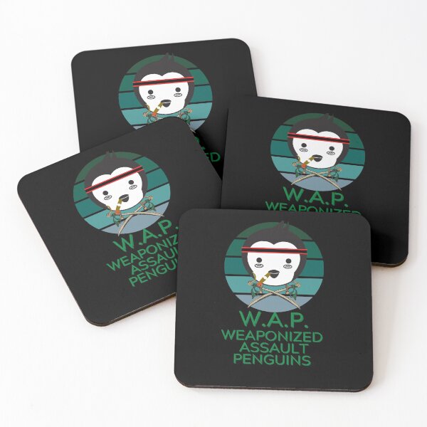 Item preview, W.A.P. Weaponized Assault Penguins Funny Parody wap designed and sold by RKSDesigns.