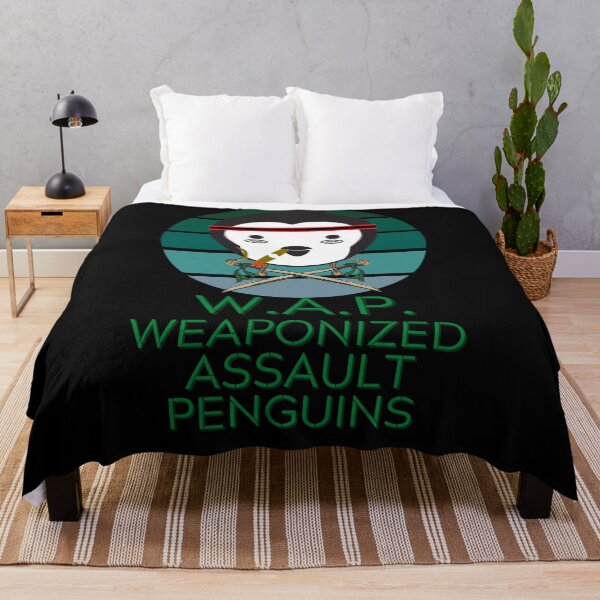 Item preview, W.A.P. Weaponized Assault Penguins Funny Parody wap designed and sold by RKSDesigns.