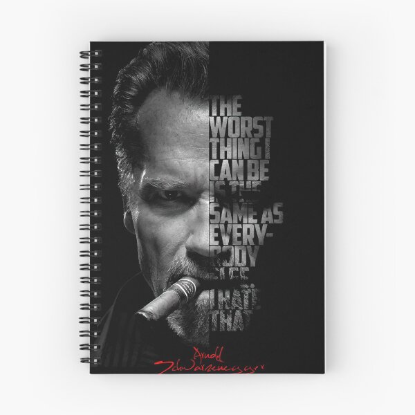 Item preview, Cita inspiradora de Arnold Schwarzenegger en blanco y negro. designed and sold by Enea Kelo.