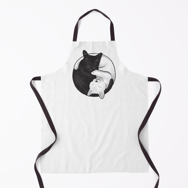 Item preview, Cute Black and White Ying Yang Cats Cuddle Design designed and sold by juniperdesign.