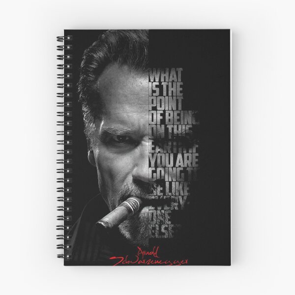 Item preview, Black and white Arnold Schwarzenegger inspirational quote. designed and sold by Enea Kelo.