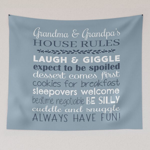 Item preview, Grandma and Grandpa Gift, House Rules, Grandma's House Rules designed and sold by evquesnel.