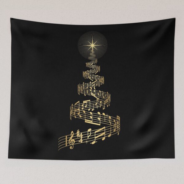Item preview, christmas musical notes tree designed and sold by trickydee.