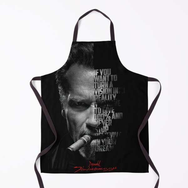 Item preview, Black and white Arnold Schwarzenegger inspirational quote. designed and sold by Enea Kelo.
