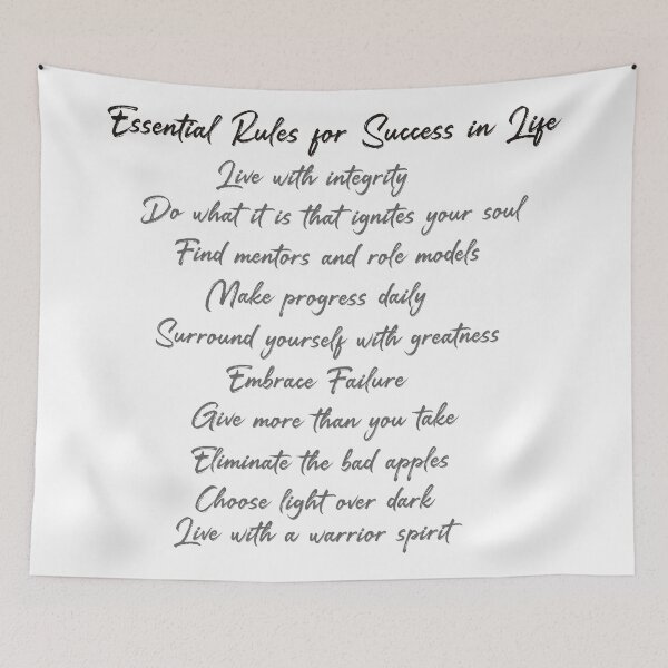 Item preview, Essential Rules for Success In Life Design designed and sold by The Merch.