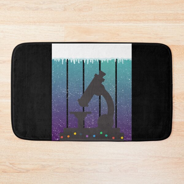 Item preview, SNOW ICE BLUE SUNSET GRUNGE with CHRISTMAS MICROSCOPE MEDICAL LABORATORY SCIENTIST designed and sold by Hippiesole.