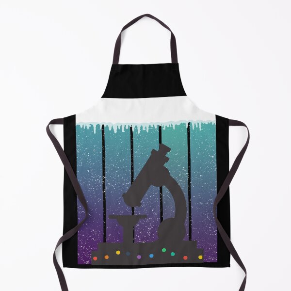 Item preview, SNOW ICE BLUE SUNSET GRUNGE with CHRISTMAS MICROSCOPE MEDICAL LABORATORY SCIENTIST designed and sold by Hippiesole.