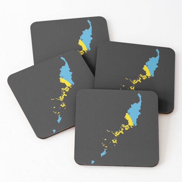 Item preview, Palau Flag Map with regions designed and sold by Alo.