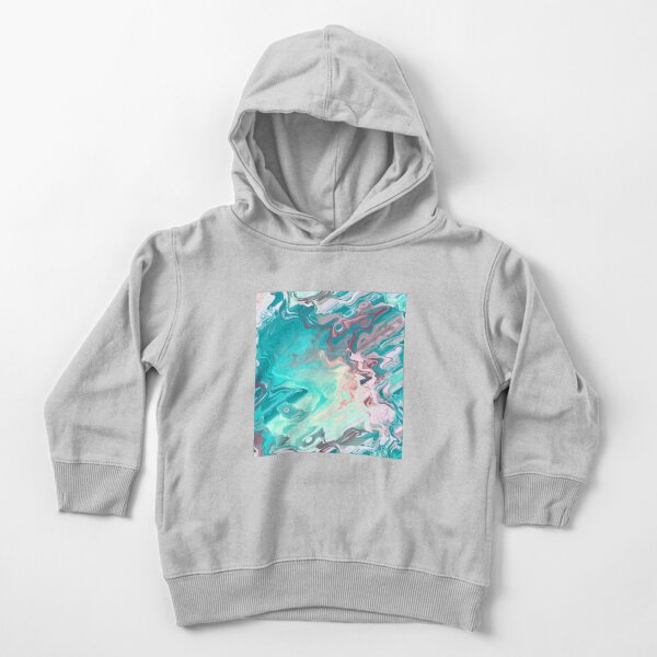 Colorful Acrylic Abstract Toddler Pullover Hoodie