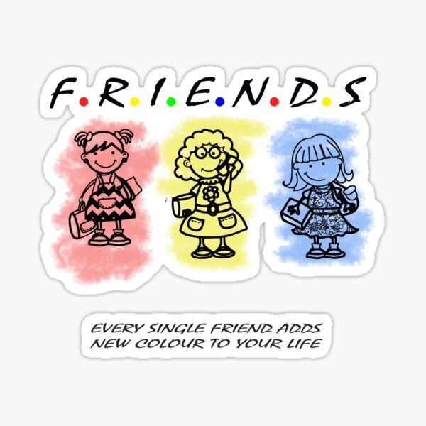 friends sticker by jasyofficial redbubble