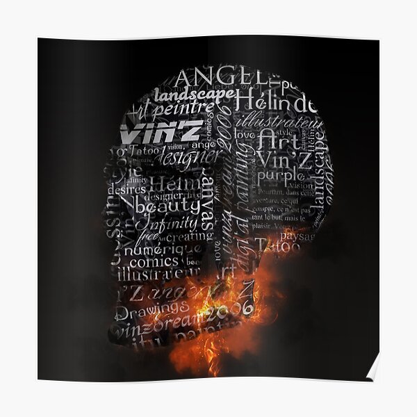 Skull Vin'Z Poster