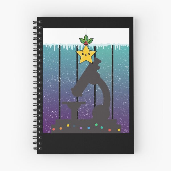 Item preview, SNOW ICE BLUE SUNSET GRUNGE with KAWAII STAR MICROSCOPE MEDICAL LABORATORY SCIENTIST designed and sold by Hippiesole.