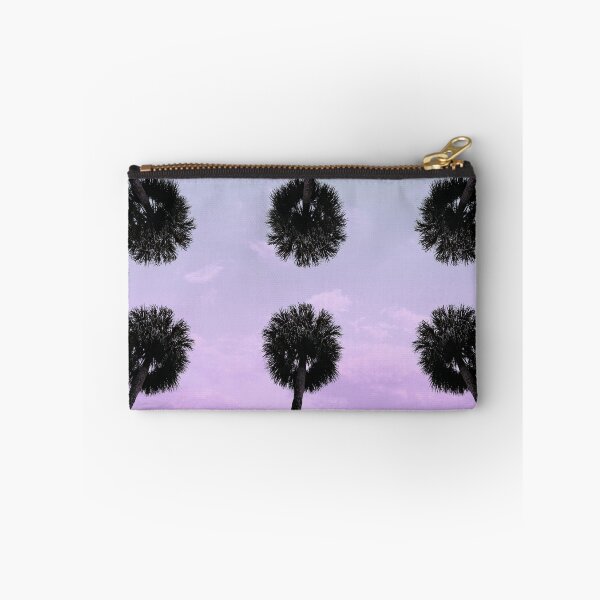 Item preview, Palm Tree with Purple Blue Sunset Ombre Sky designed and sold by MarzStudio.