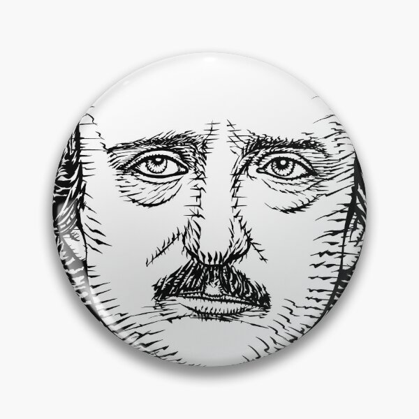 Artikelvorschau, EDGAR ALLAN POE Tintenporträt entworfen und verkauft von lautir.